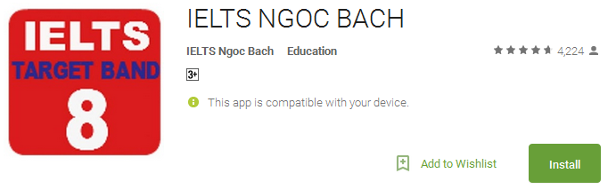 Download IELTS NGOC BACH App