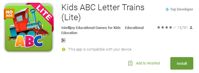 Kids ABC Letter Trains App
