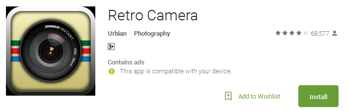 Download Retro Camera App