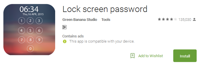 Lock screen password Apps