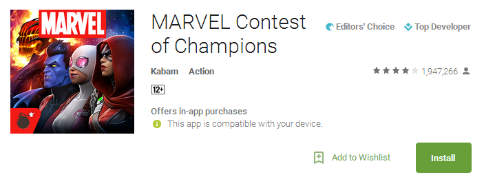 MARVEL Contest of Champions App