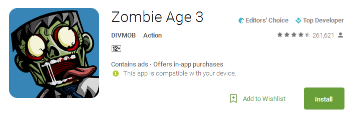 Zombie Age 3 App