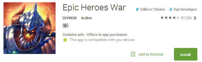 Epic Heroes War App