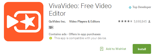 VivaVideo - Free Video Editor App