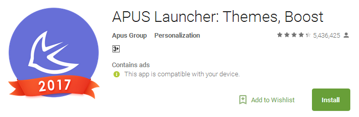 Download APUS Launcher App