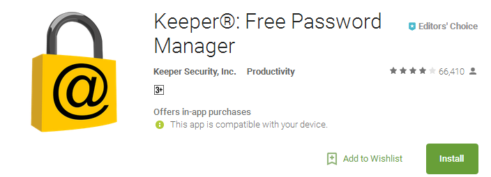 Keeper App Free Password Manager