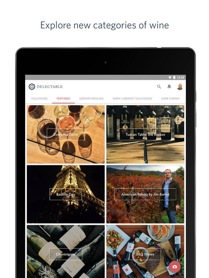 Delectable Wines Wine Scanner, Android App, Ratings & Reviews