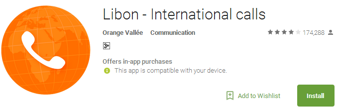Libon App - International calls