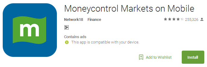 Moneycontrol Markets on Mobile