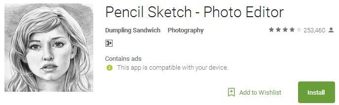 Pencil Sketch - Photo Editor App