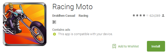 Racing Moto - no Wi-Fi games
