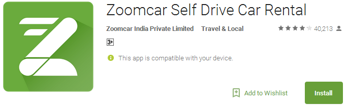 Download Zoomcar Self Drive Car Rental