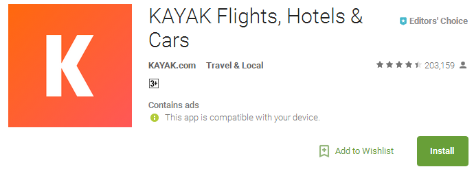 KAYAK Flights Hotels & Cars