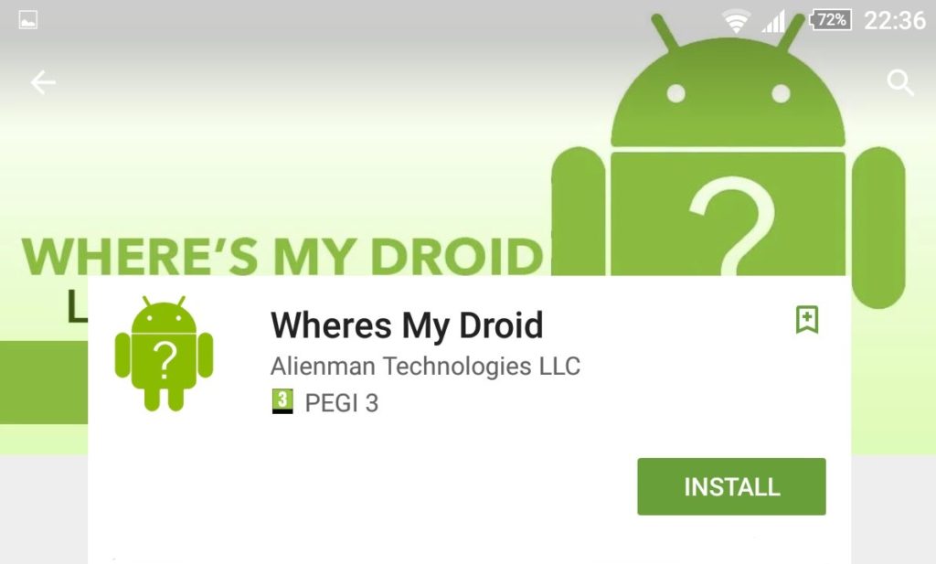 where’s my droid app for Android