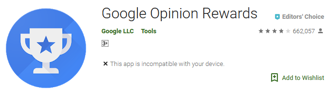 Download Google Opinion Rewards App