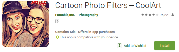 Download Cartoon Photo Filters－CoolArt