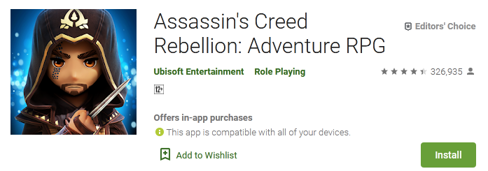 Assassins Creed Rebellion Adventure RPG