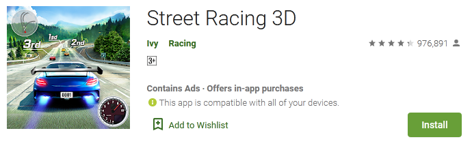Street Racing 3D App
