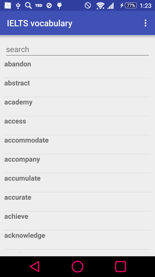8.5 ielts words list app