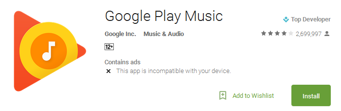 Google Play Music App