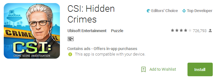 CSI Crimes App
