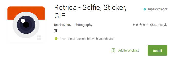 Retrica - Selfie, Sticker, GIF