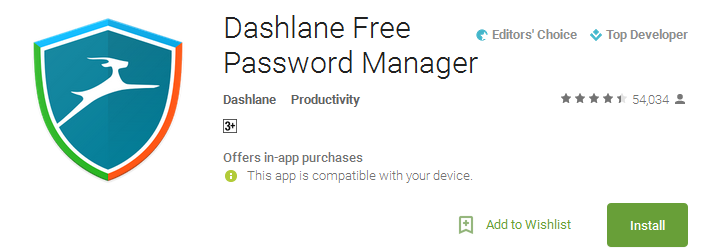 Dashlane Free Password Manager App