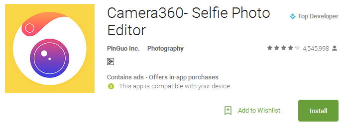 Download Camera360- Selfie Photo Editor