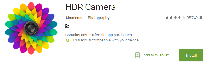 Download HDR Camera App