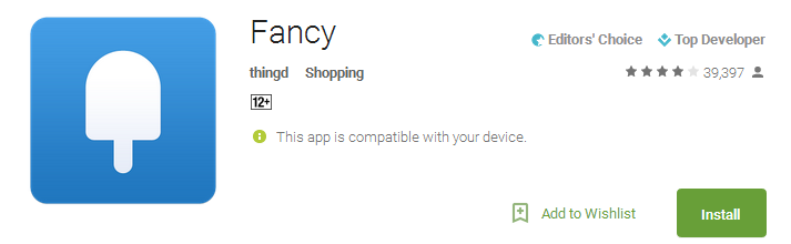 Fancy Shopping App