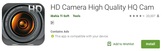 HD Camera High Quality HQ Cam