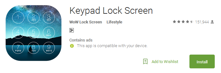 Keypad Lock Screen Apps