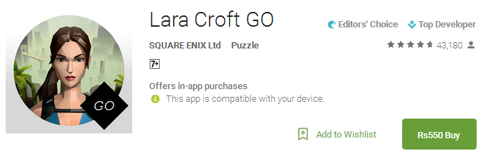 Lara Croft GO APP