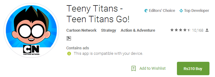 Teeny Titans - Teen Titans Go! App