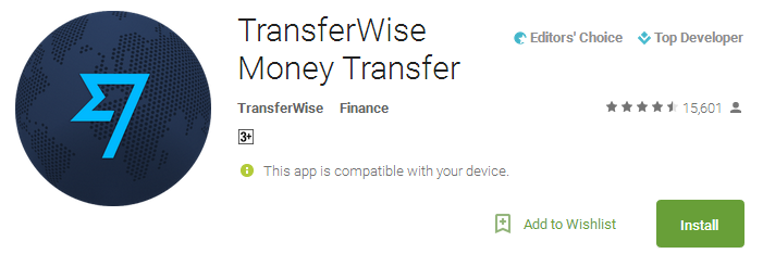 TransferWise Money Transfer App
