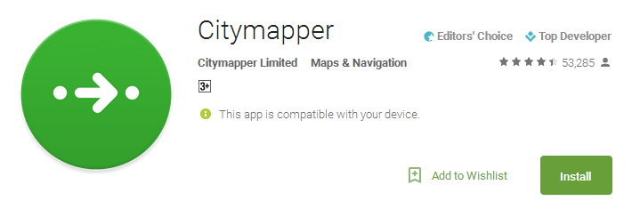 Citymapper App Free Download