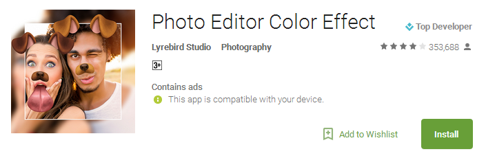 Download Photo Editor Color Effect App