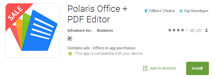 Download Polaris Office + PDF Editor