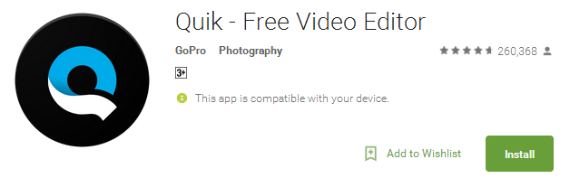 Quik - Free Video Editor App