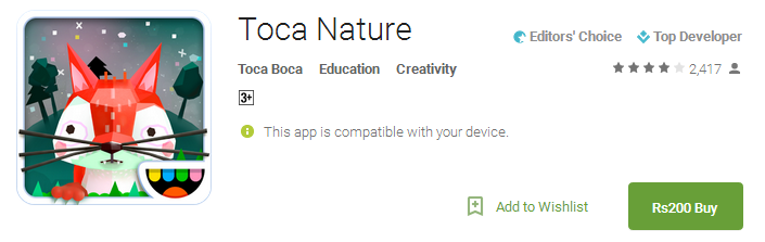 Download Toca Nature App