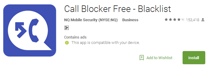 Call Blocker Free - Blacklist app