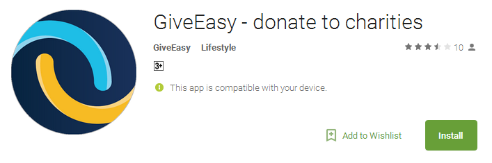 Download GiveEasy - donate to charities App