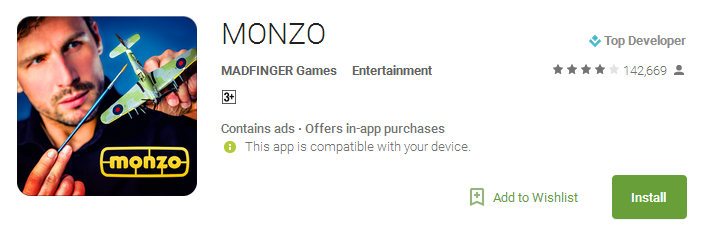 Download MONZO App