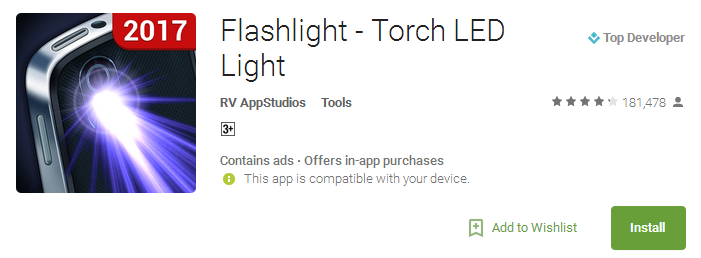 Flashlight App - Torch LED Light