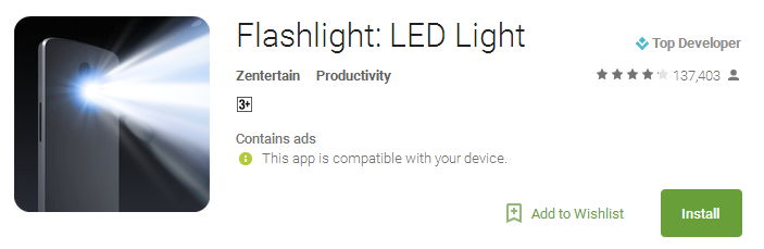 Free Torch Flashlight App