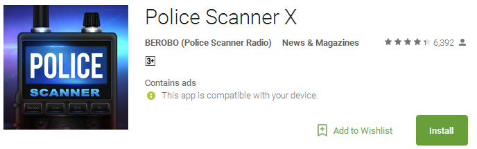 Police Scanner X App