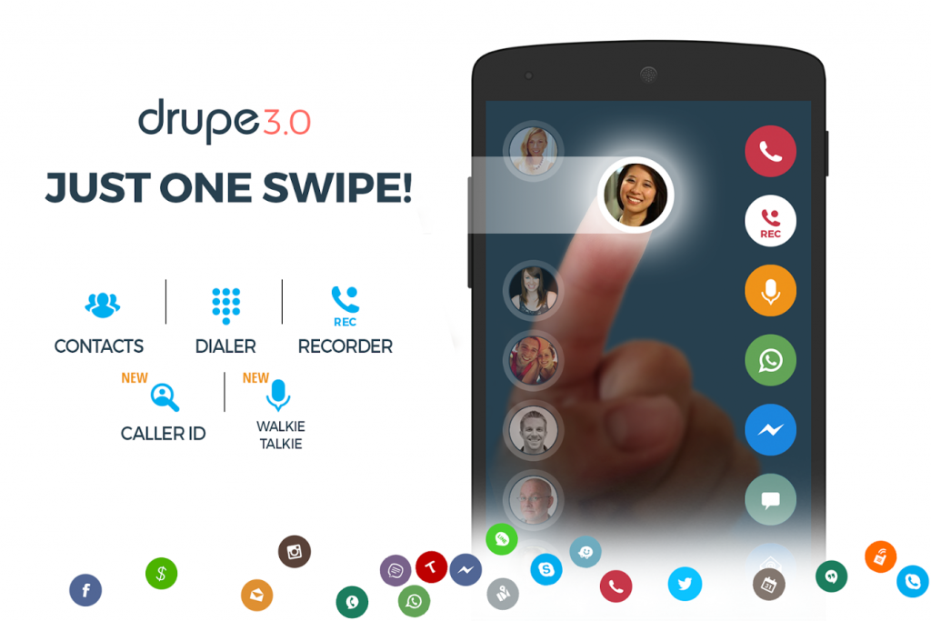 drupe dialer App