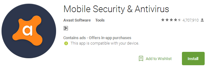 Mobile Security & Avast Antivirus