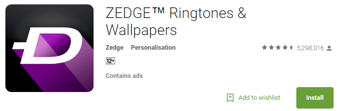 ZEDGE Ringtones & Wallpapers