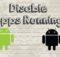 disabling the background Android apps